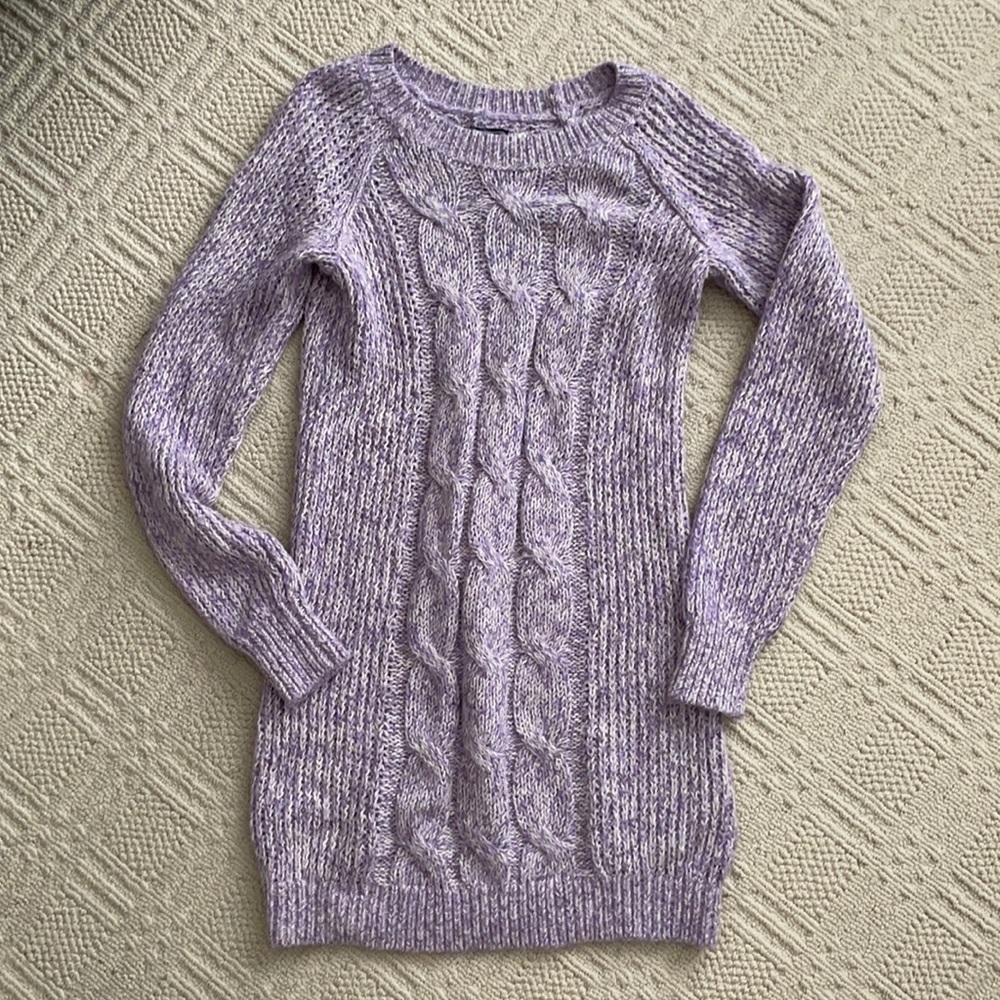 Lavender sweater dress
